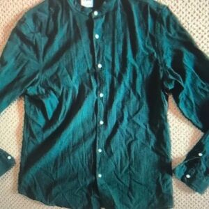 Green Button-Up Shirt